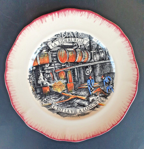Assiette longwy e usinor - longwy,, c.