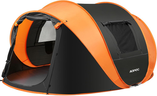 Pop camping tent - up,
