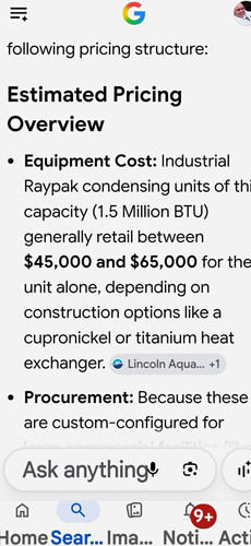 Boiler brand new