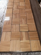 40 pc. OAK PARQUET FLOOR "Imperfect" 6x6x5/16ths Natural Prefinished 10 Sq. Ft.
