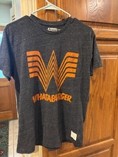 American Road Trip By Retro Band Whataburger Logo Gray T-Shirt Women's M
