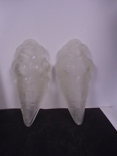 Paire d'appliques , verres art