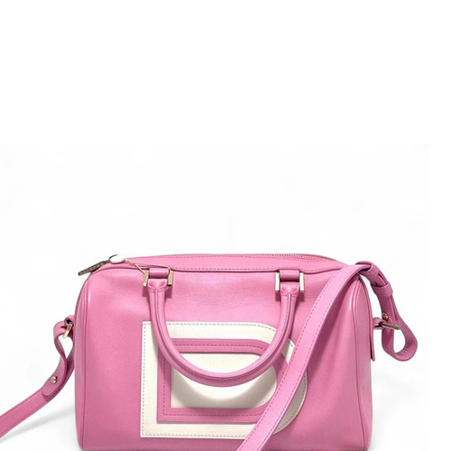 Delvaux boston bag - pink, white