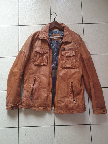 Veste cuir camel - active, marron
