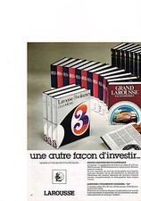 1980 ADVERTISEMENT LAROUSSE encyclopedia
