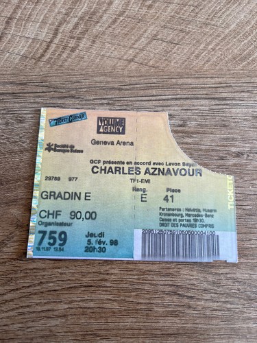 Billet concert n128 - de,