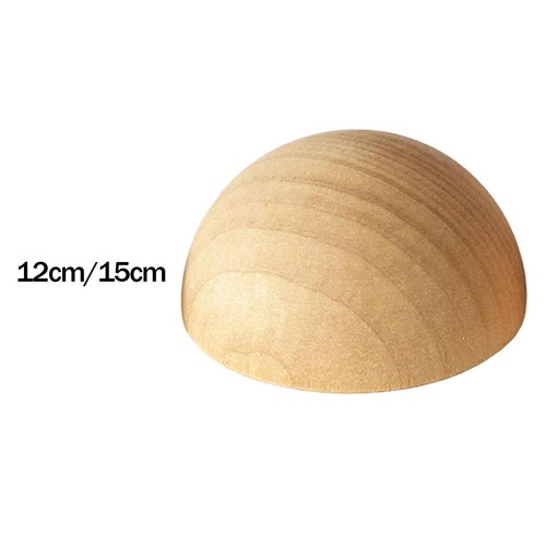 Demi-boule en bois non finie
