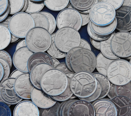 Lot 100 pieces monnaie un - pieces,
