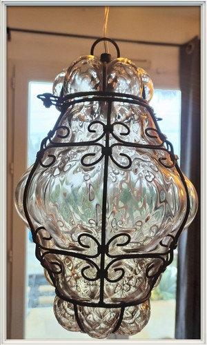 Magnifique lustre verre - magnifique,