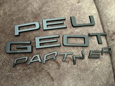 PEUGEOT PARTNER LETTERING  emblem Logo Matt Black - 2025 Used
