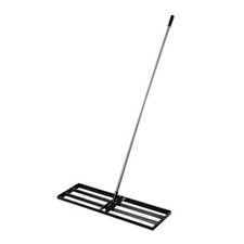 Râteau À Gazon Avec Manche 175Cm, Râteau De Nivellement De Gazon 90X30Cm