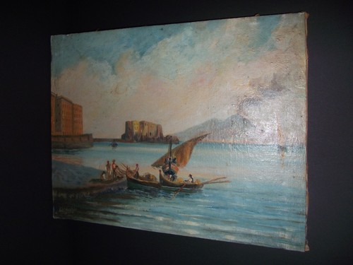 Tableau ancien huile sur - huile,