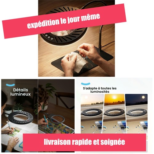 Lampe loupe bureau 10x - bureau,