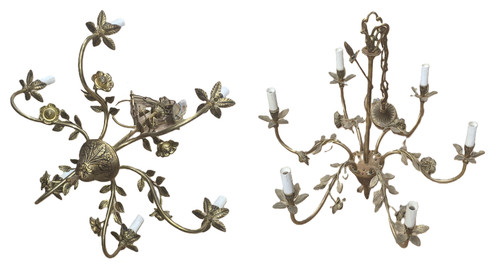 Grand lustre cuivre - en, ou