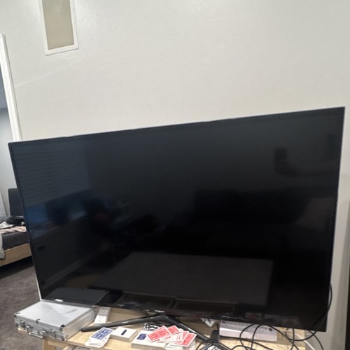 Black flat screen - black, tv