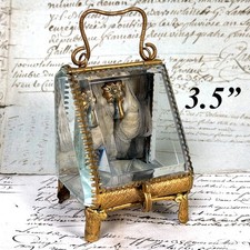 Antique French Napoleon III Pocket Watch Casket or Display, a Miniature Vitrine