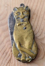 🐱 Canif ancien à sujet –