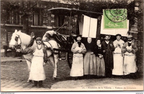 S27289 cpa paris 19e abattoirs - s27289,