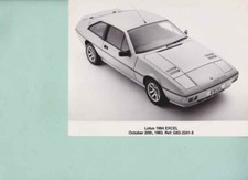 photo de presse / press photo original Lotus Excel 10/1983