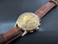 Dreffa Chronograph Manual Winding Watch Gold Mens Analog Wrist Watch Mechanical