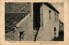 Old postcard Verosvres external staircase leading France (954931)