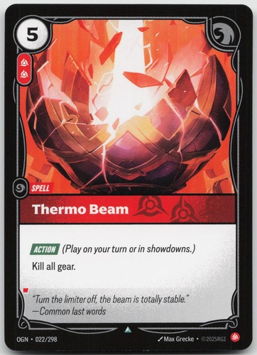 Thermo beam 022 298 - thermo, uncommon