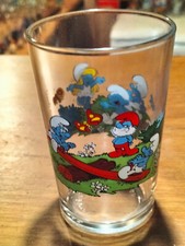 VERRE SCHTROUMPF PEYO 1985