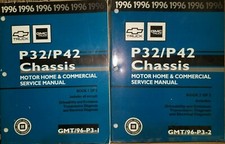 Chevrolet GMC P32 P42 1996 châssis camion atelier manuel d'entretien camping-car d'origine