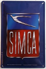 Plaque métal LOGO SIMCA  - 30