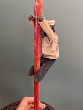 Jouet Ancien Bois Peint Vers