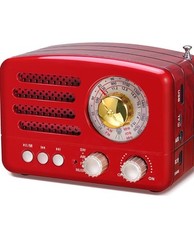 Poste Radio Ancien Modernisé Vintage Bluetooth Batterie Rechargeable 1800mAh