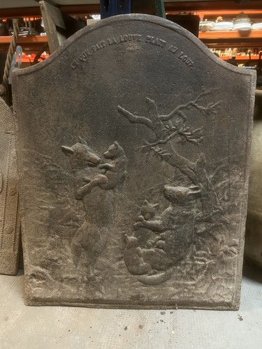 Plaque cheminée ancienne - plaque, de