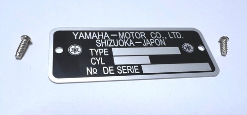 Plaque constructeur moto - constructeur,
