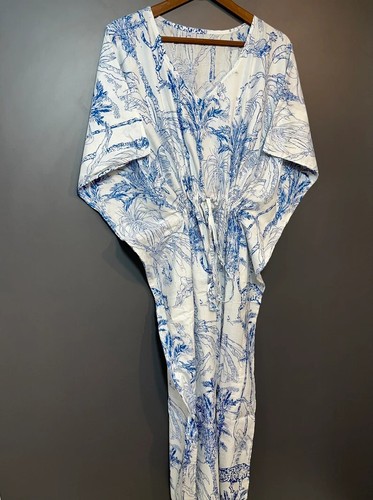 Robe maxi kaftan coton - kaftan,