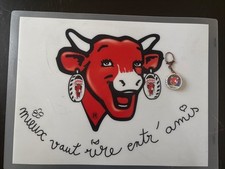 LA VACHE QUI RIT LOT COLLECTOR - AFFICHE PLASTIFIÉE- PORTE-CLÉ