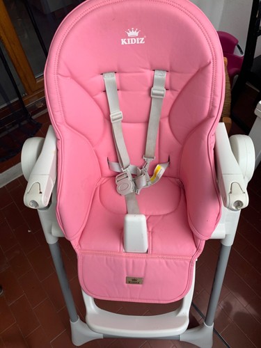 Chaise haute bébé - haute, rose