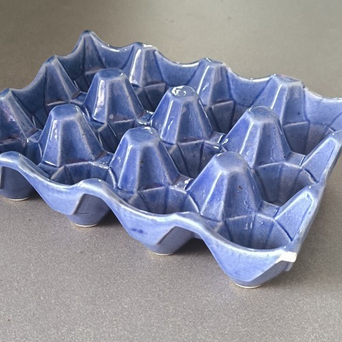 Plat four céramique bleu - plat, à