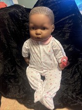Berenguer Unisex African-American Baby Doll "Madison” 