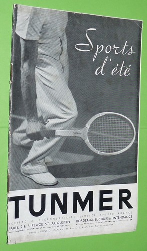 Catalogue tunmer 1937 sports - tunmer,