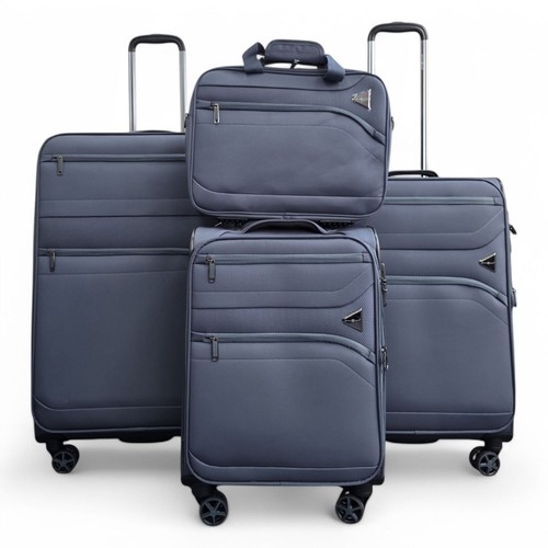 Valise souple grise légère - valise,