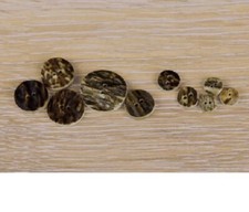 10x Bouton en vraie bois de