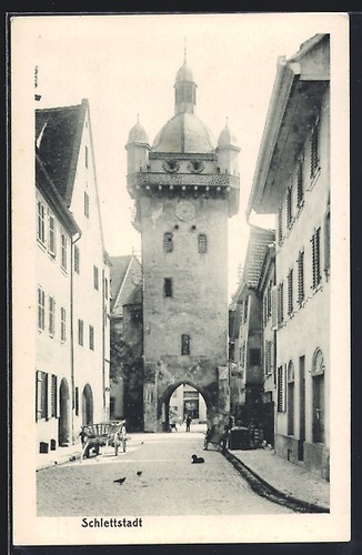 Cpa schlettstadt vue du - cpa,