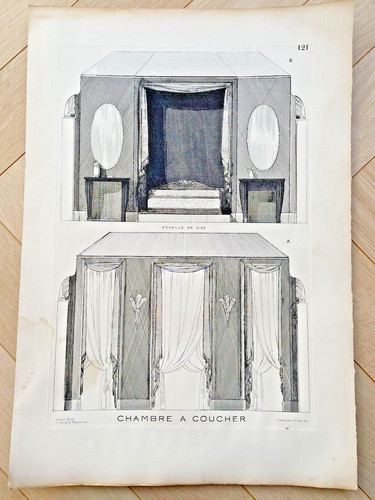 Planche architecture chambre - d'architecture,