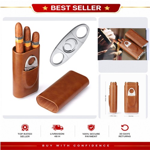 Boîte cigares cuir - en, 3