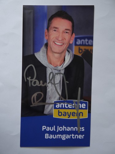 Autograph card paul johannes - "paul,