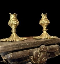 Rare Paire Bougeoir De
