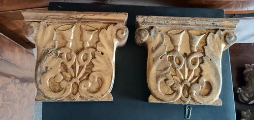 Paire ancienne frises - paire, en