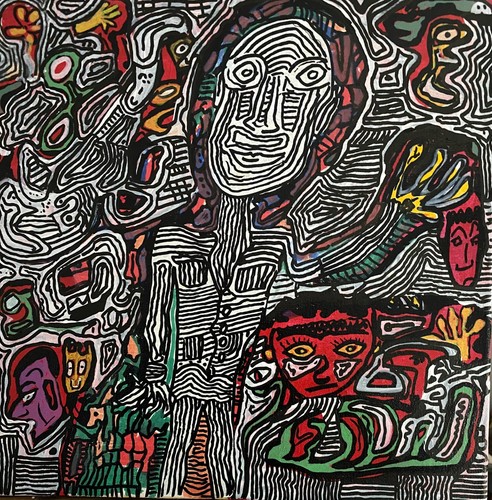 Tableau 40x40 acrylique - 40x40,