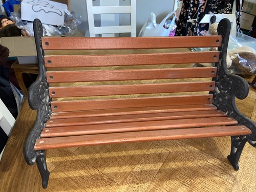 Banc vintage bois métal - vintage, et