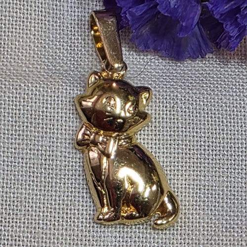 Pendentif chat vintage - pendentif,